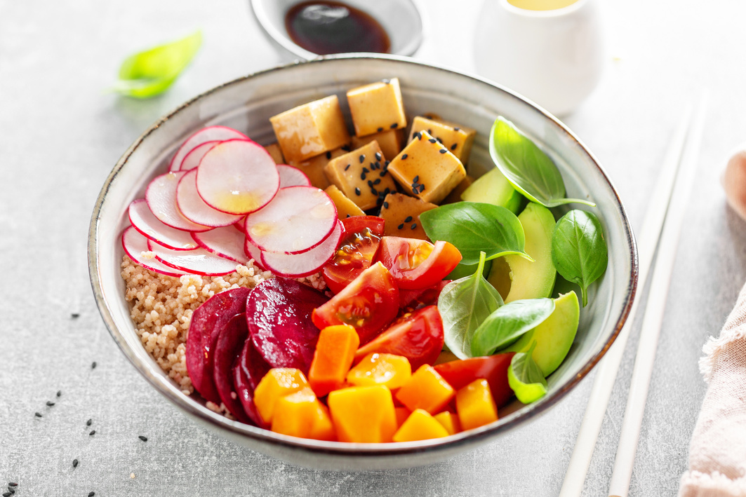 Freshmade vegan vegetarian bowl